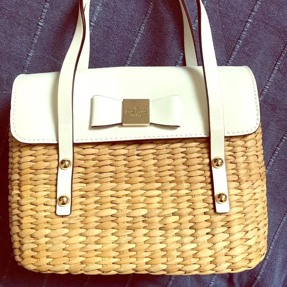 Kate spade wicker/leather purse